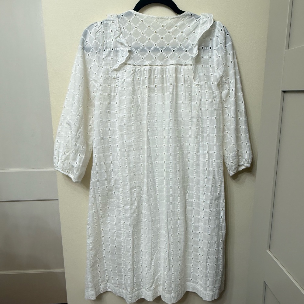 Anthropologie / XS / Eyelet Broderie Lace Dress / Beach, Cottage, Coastal, Boho - Picture 7 of 11